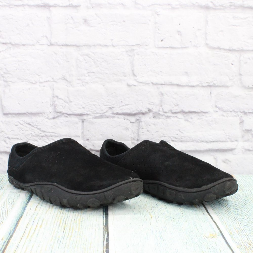 *Unbranded Black Suede Slip On Loafers Clogs Casual Shoes Size 10 - Picture 3 of 9